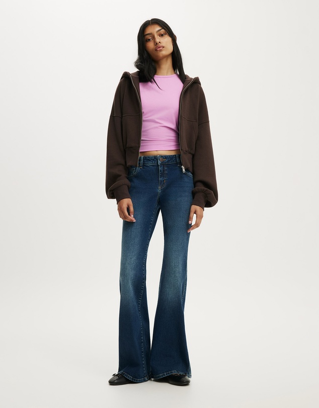 Cotton On - Petite Mid Rise Bootcut Jean