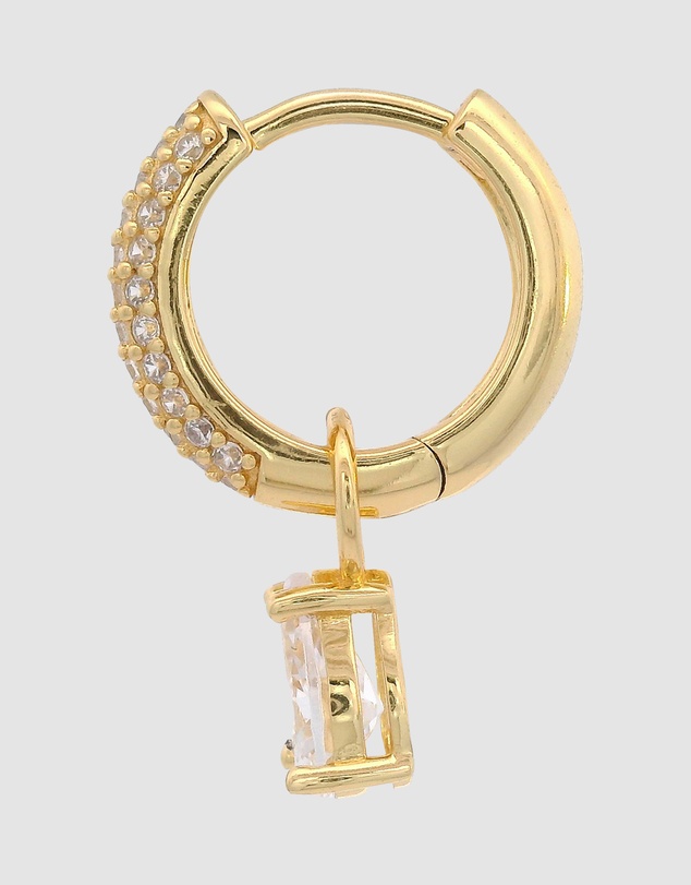 Georgini - GEORGINI WISTERIA DUO PEAR EARRINGS GOLD