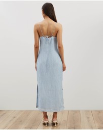 Atmos&Here - Plisse Maxi Slip Dress