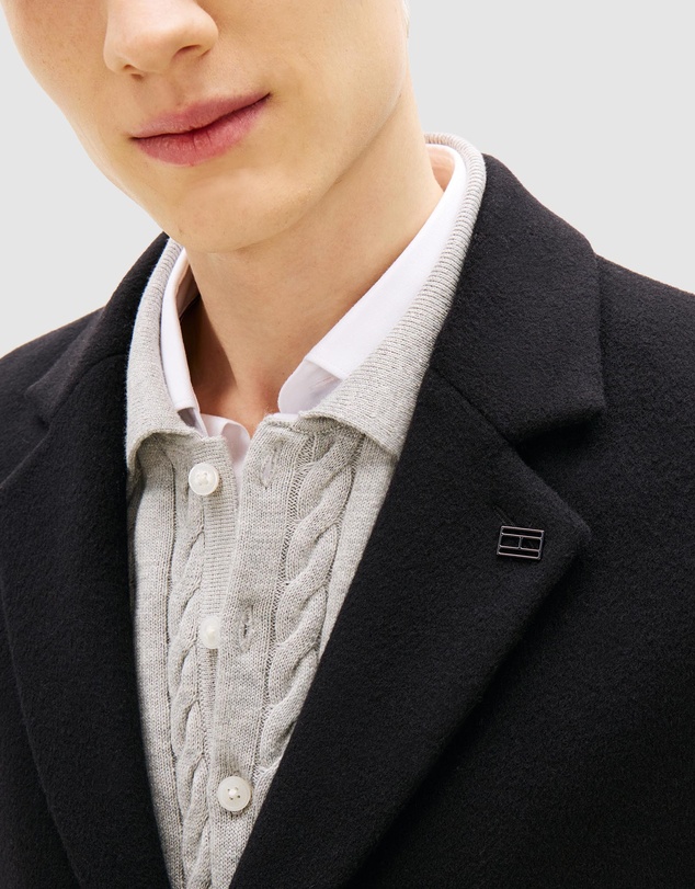 Tommy Hilfiger - Smart Casual Wool Blend Single Breasted Coat