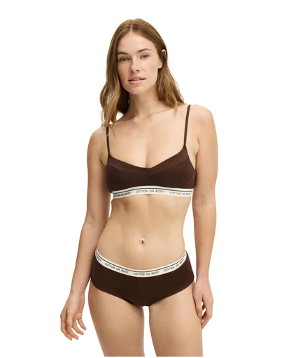 Cotton On Body - Branded Cotton Balconette Bralette