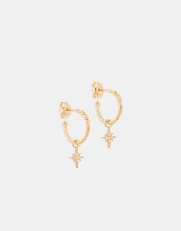 By Charlotte - Gold Starlight Hoops