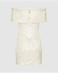 ROTATE - Beaded Satin Mini Dress