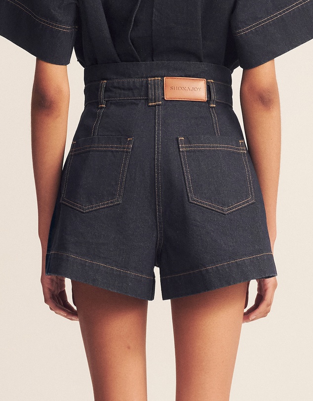 Shona Joy - Rita High Waisted Flared Shorts