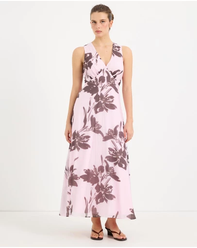 Calli - Lola Check Maxi Dress