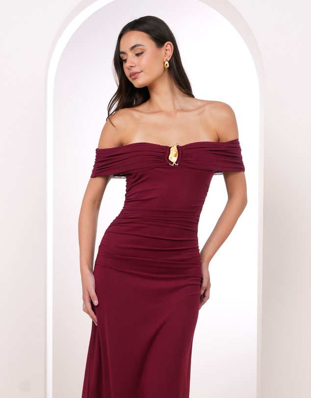 Pilgrim - Maeve Off Shoulder Maxi Dress