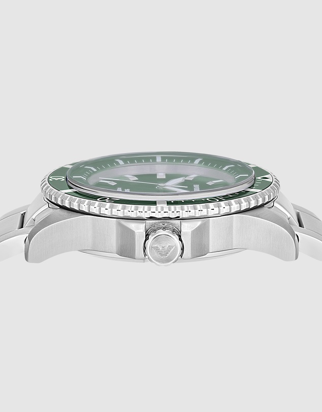 Emporio Armani - Silver Tone Analogue Watch