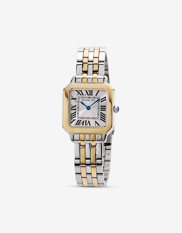 Michael Hill - Women’s Square Dial Watch in Two-Tone Stainless Steel