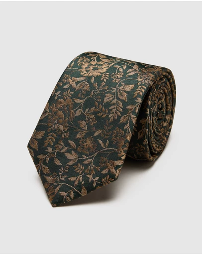 Politix - Oliver Floral Jacquard Silk Tie
