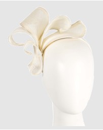 Max Alexander - Large Cream Sinamay Racing Fascinator