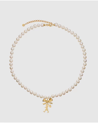 Karen Walker - Girl with a Bow & Pearl Necklace