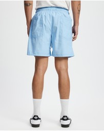 Surrounded By Ghosts - The Andradite Linen Drawstring Shorts