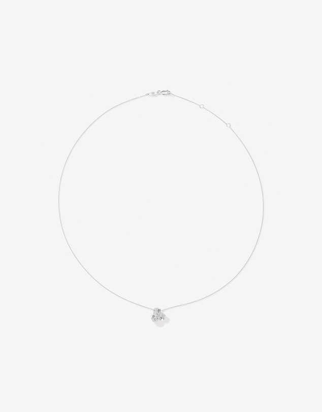 Michael Hill - Cubic Zirconia Knot Pendant Necklace in Sterling Silver