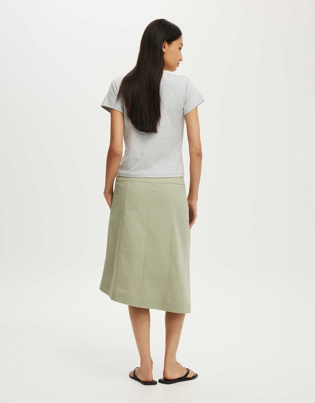 Cotton On - Lexi Utility Wrap Midi Skirt