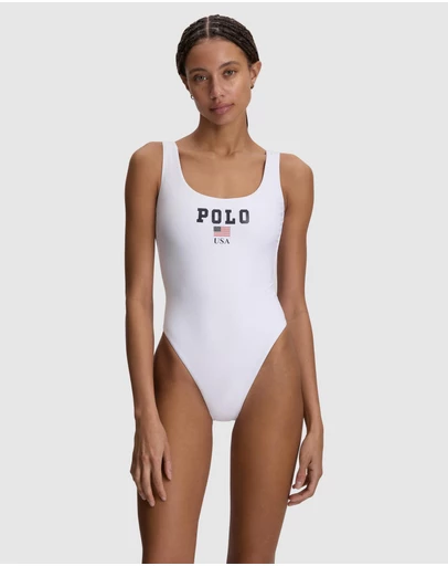 Polo Ralph Lauren - Polo USA Scoop Neck Tank Swimsuit