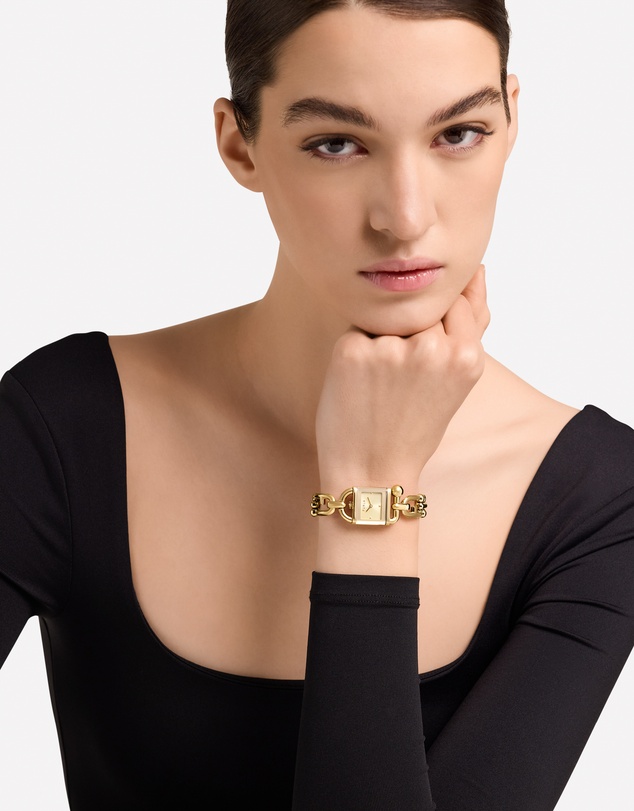Furla - Mianuvola Square Gold-Tone Bracelet Watch
