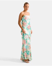Forever New - Kai Strapless Satin Maxi Dress