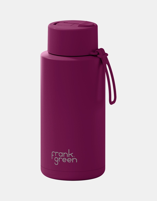 Frank Green - 34oz SS Ceramic Reusable Bottle with Flip Straw Lid - ICONIC EXCLUSIVE