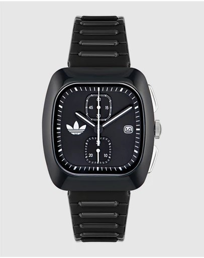 adidas Originals - Retro Wave Two Chrono 39mm Black Dial Bio-Resin Strap