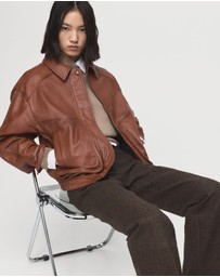 M.N.G - Oversize Leather Biker