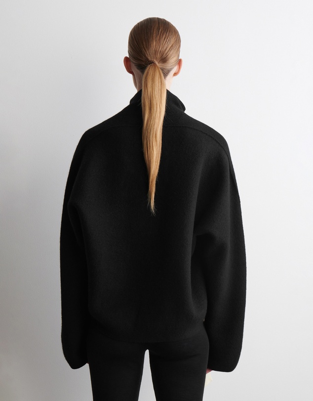 COS - Boiled-Wool Funnel-Neck Jumper