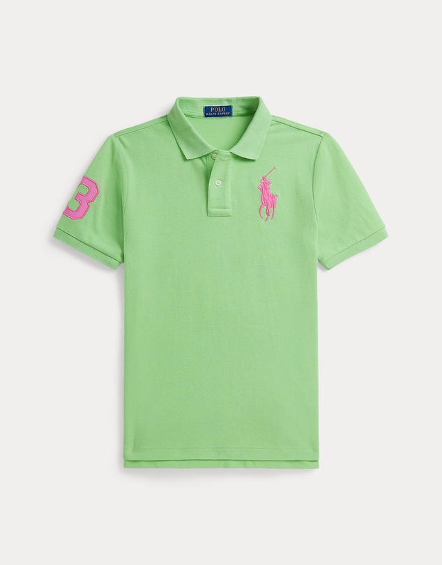 Polo Ralph Lauren - Big Pony Cotton Mesh Polo Shirt - Kids-Teens