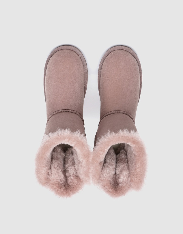 EVERAU - EverAU Ugg Short Back Bow Sheepskin Upper UGG Boots