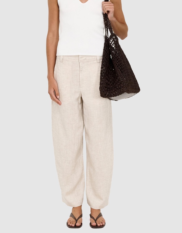 Staple the Label - Neve Linen Barrel Leg Pants