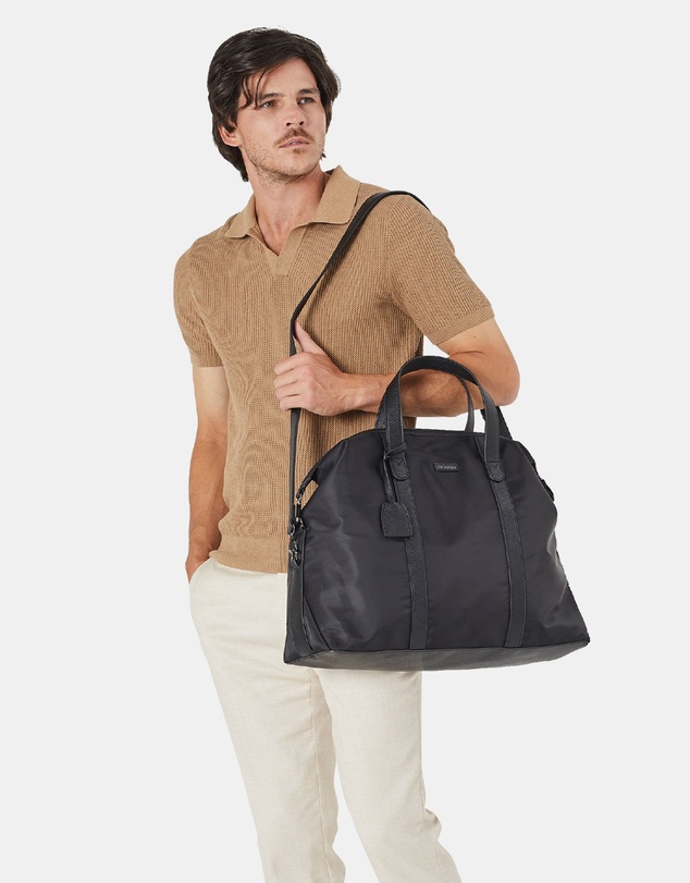 Pierre Cardin - Pierre Cardin Unisex Nylon Travel Overnight Bag
