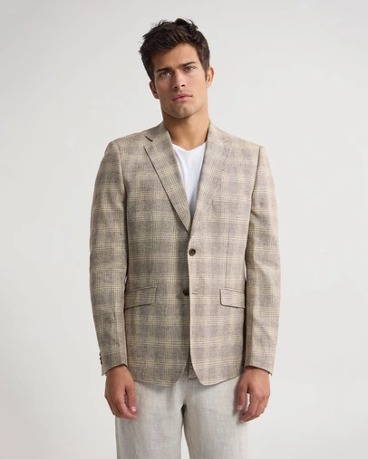 Oxford - Milton Linen Cotton Check Blazer