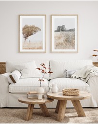 Olive et Oriel - Walk in the Fields Art Print