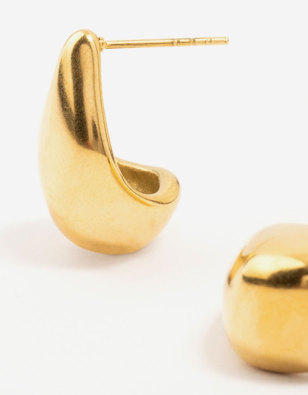 Lovisa - Waterproof Gold Plated Stainless Steel Organic Drop Earrings