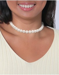 Elli Jewelry - Necklace Trend T-Bone Clasp with Shell Core Pearls in 925 Sterling Silver Gold Plated