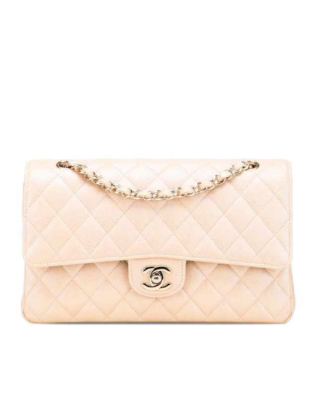 Pre-Loved by Azura Reborn - Pre-Loved Medium Classic Iridescent Caviar Double Flap
