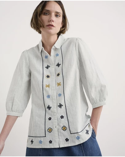Seasalt - Hope Cottage Embroidered Blouse