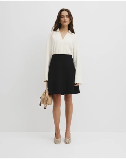 Country Road - Compact Knit Mini Skirt