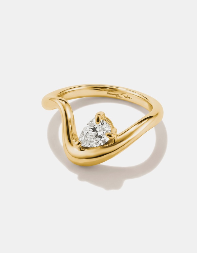 THOMAS SABO - THOMAS SABO Ring with zirconia in teardrop shape