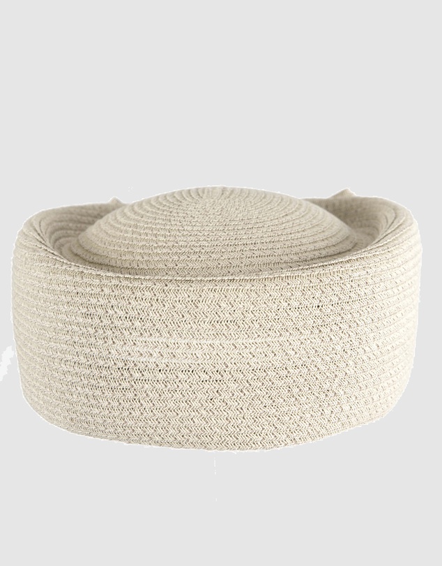 Max Alexander - Silver Braid Pillbox Hat