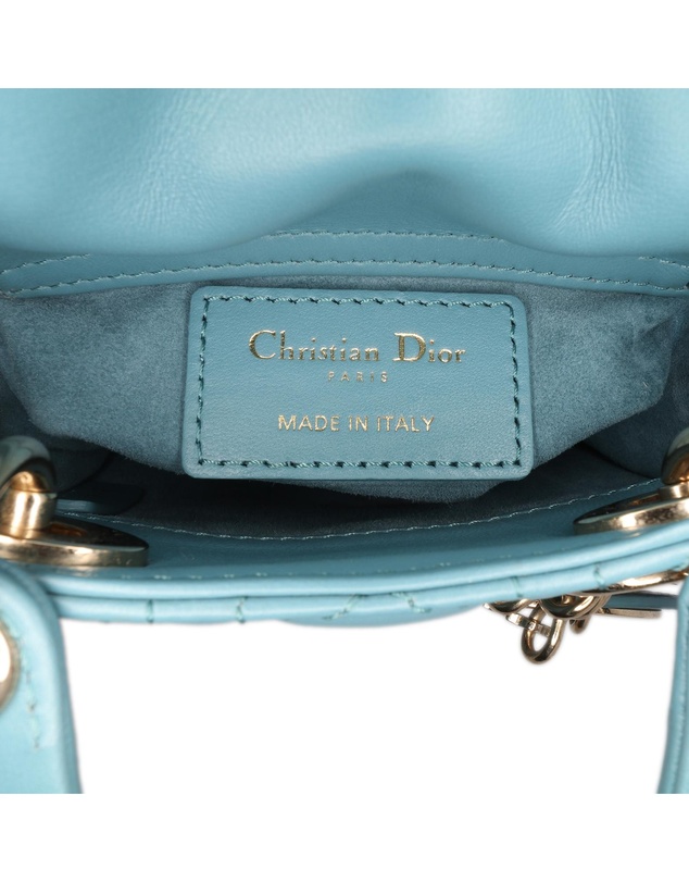 Pre-Loved by Azura Reborn - Pre-Loved Micro Lambskin Cannage Lady Dior