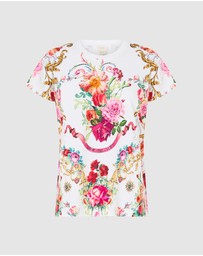 Camilla - Slim Fit Round Neck T-Shirt