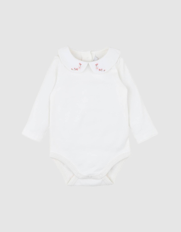 Bebe by Minihaha - Gemma Embroidered Collar Bodysuit - Babies