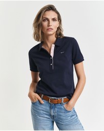 Gant - Contrast Collared Piqué Polo Shirt