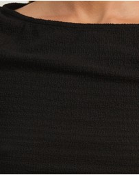 Atmos&Here - Alba Textured Boat Neck Top
