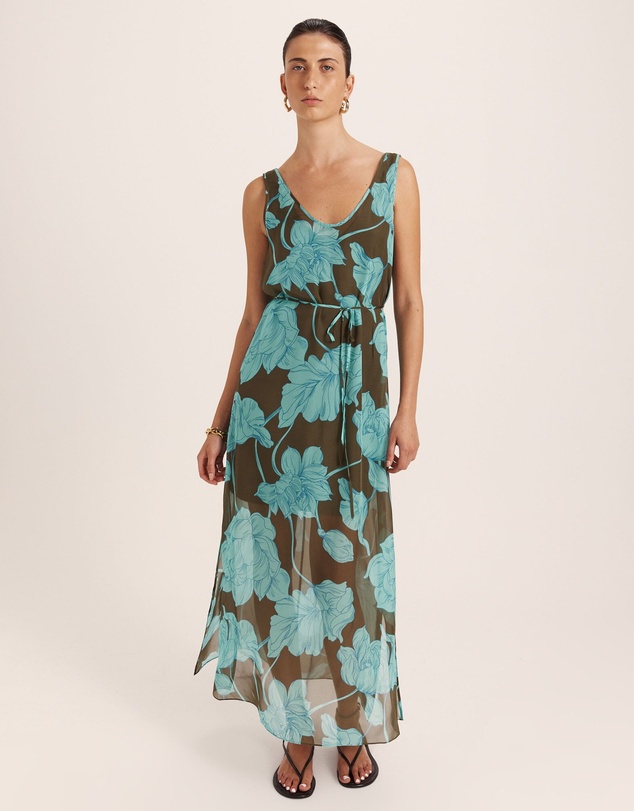 SABA - Verdisa Silk Tunic Dress