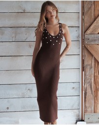 Petal & Pup - Gabby Maxi Dress - Brown