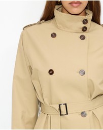 Dazie - Sloane Funnel Neck Cropped Trench