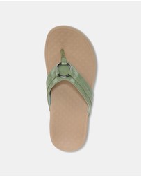 Vionic - Tide Aloe Toe Post - Agave Patent
