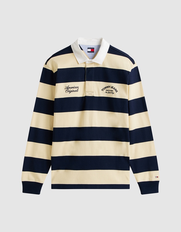 Tommy Jeans - Relaxed Stripe Graphic Rugby Polo