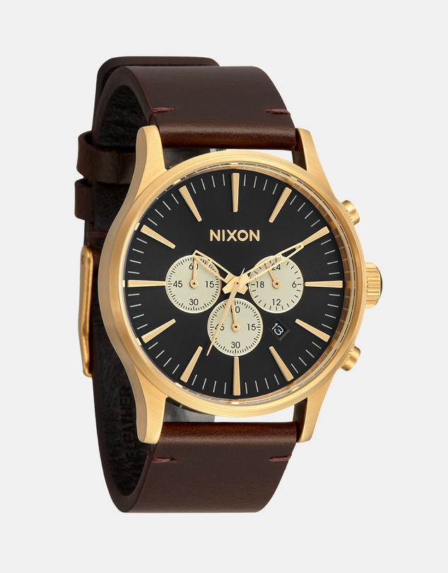 Nixon - Sentry Chrono Leather Watch
