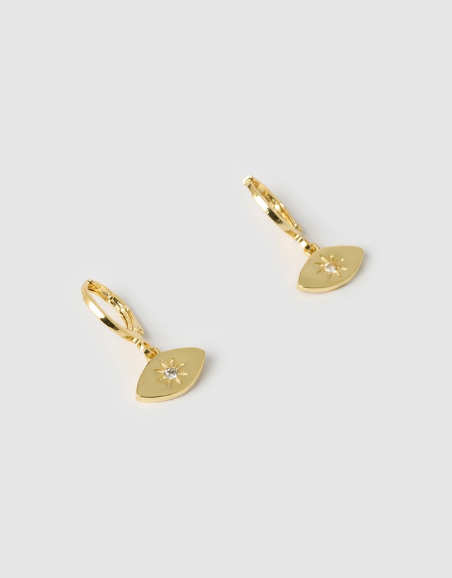 Miz Casa and Co - Ophira Eye Huggie Earrings